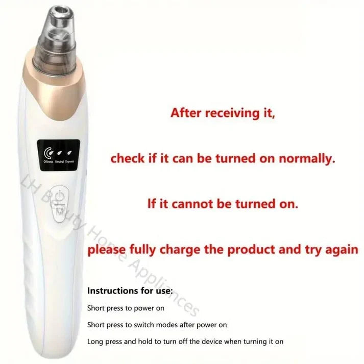 5-In-1 Rechargeable Suction Acne and Blackhead Remover for Men and Women