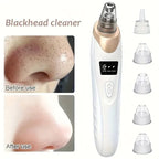 5-In-1 Rechargeable Suction Acne and Blackhead Remover for Men and Women